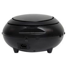 Load image into Gallery viewer, Philco PBB1005 Portable CD Player Boombox with Speakers and AM FM Radio | Black Boom Box CD Player Compatible with CD-R/CD-RW and Audio CD | 3.5mm Aux Input | Stereo Sound | LED Display | AC/Battery Powered
