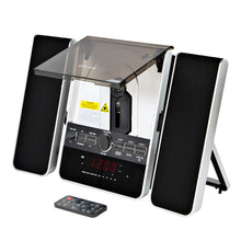 Load image into Gallery viewer, Craig CM427 3-Piece Vertical CD Stereo Shelf System with AM/FM and Remote in Black
