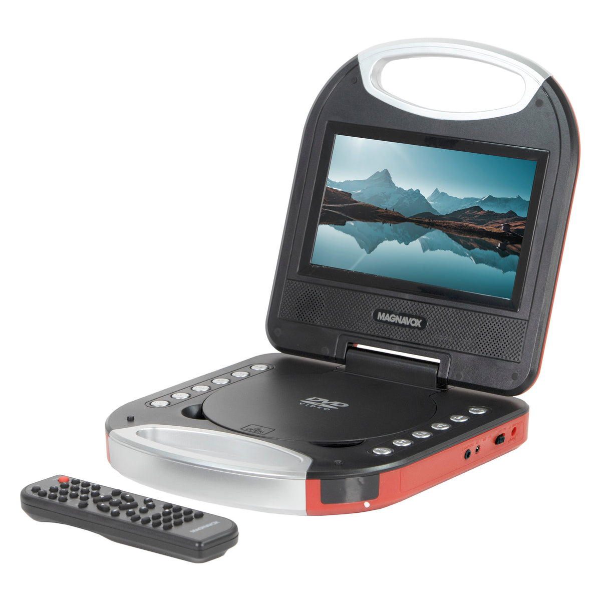 Magnavox MTFT750-RD Portable 7 inch DVD/CD Player with Remote in 