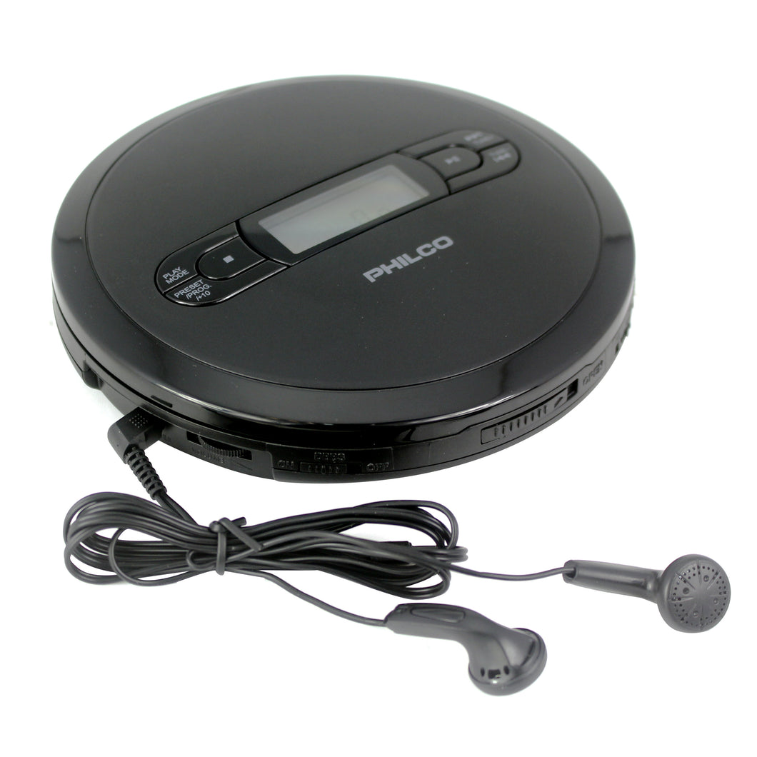 PHILCO PCD2000 Personal CD Player with MP3 Playback, FM Radio & 60 Second Anti-Shock