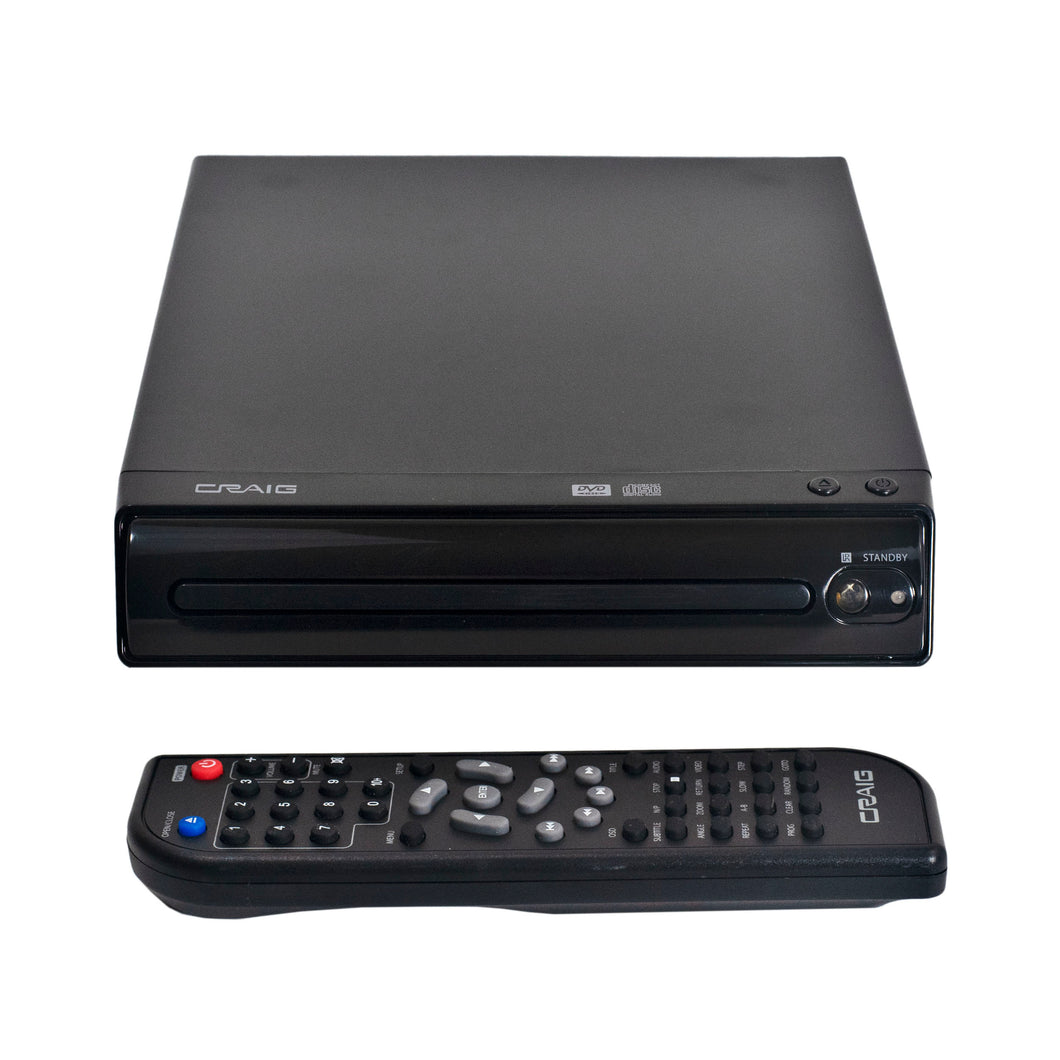 Craig Compact Progressive Scan DVD/JPEG/CD-R/CD-RW/CD Player with Remote (CVD512a)