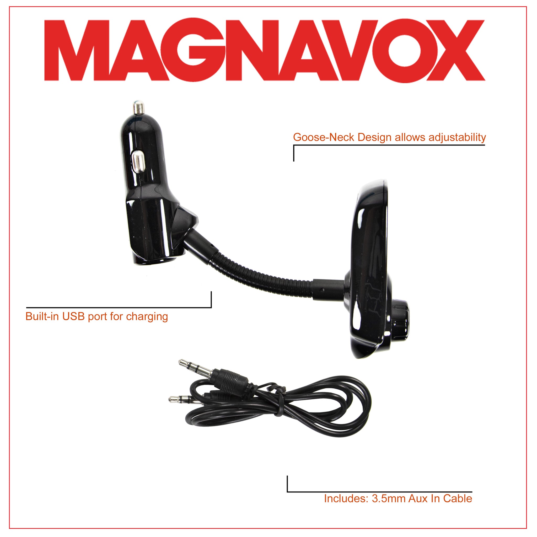 Magnavox MMA3336 Bluetooth Car FM Radio Transmitter with Caller ID in –  Craig Electronics