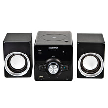 Load image into Gallery viewer, Magnavox MM442 Top Loading CD Shelf System with FM Radio, Bluetooth and Remote in Black
