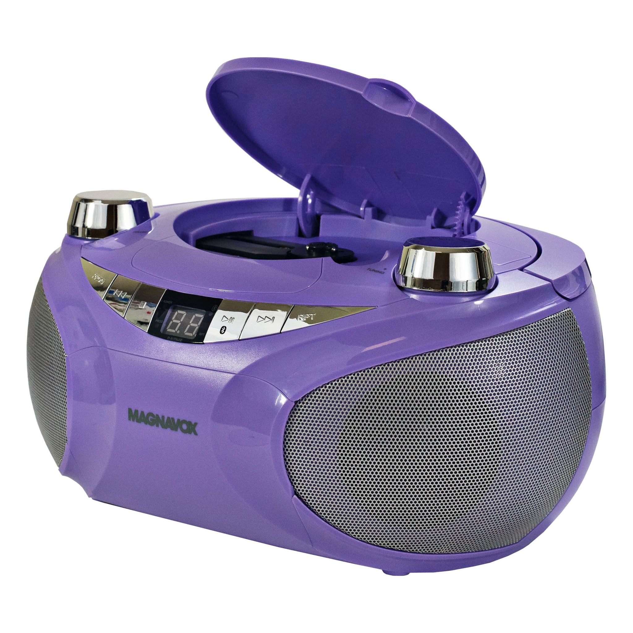 Magnavox MD6924-PK Boombox de CD portátil de carga superior con radio  estéreo AM/FM en rosa | Compatible con CD-R/CD-RW | Pantalla LED | Puerto  AUX