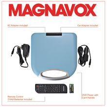 Load image into Gallery viewer, Magnavox MTFT750-BL Portable 7 inch DVD/CD Player with Remote in Blue
