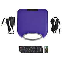 Load image into Gallery viewer, Magnavox MTFT750-PL Portable 7 inch DVD/CD Player with Remote in Purple

