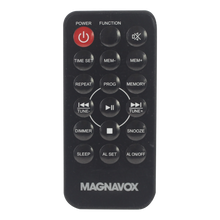 Load image into Gallery viewer, Magnavox MM435M-SL Compact CD Shelf System with FM, Bluetooth &amp; Remote Control in Silver
