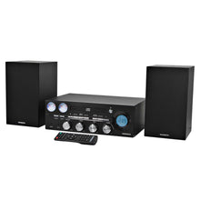 Load image into Gallery viewer, Magnavox MM451 CD Shelf System with FM Radio, Bluetooth and Remote in Black
